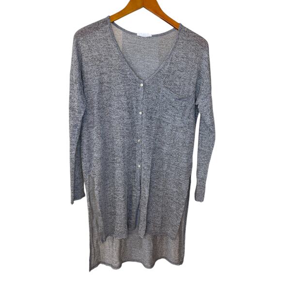 Lush Lagenlook Cardigan Women‎ Small Gray Lightweight Casual Breathable Layer - Picture 1 of 8